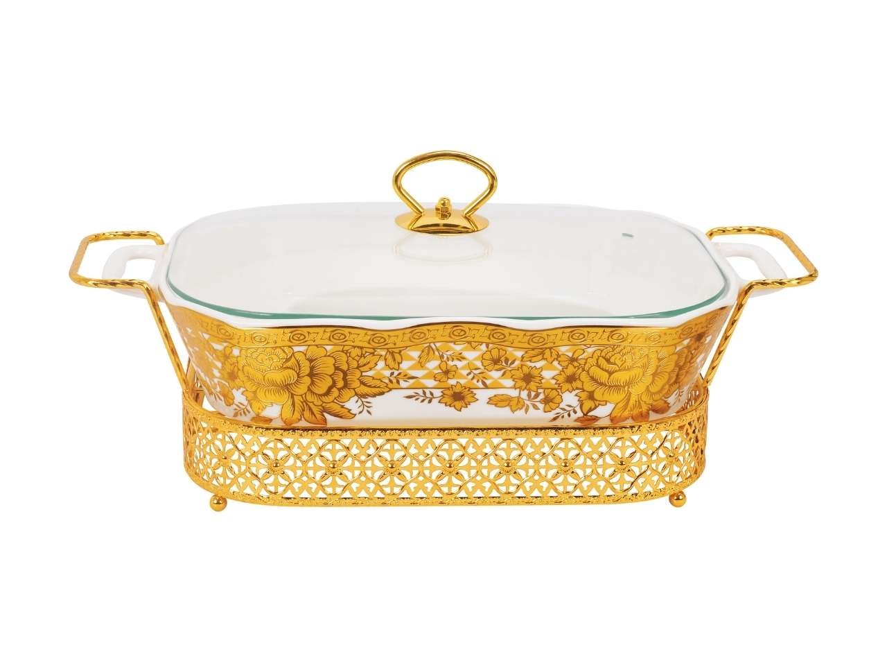 Penghangat Makanan Persegi Panjang CRG580 Gemini Gold